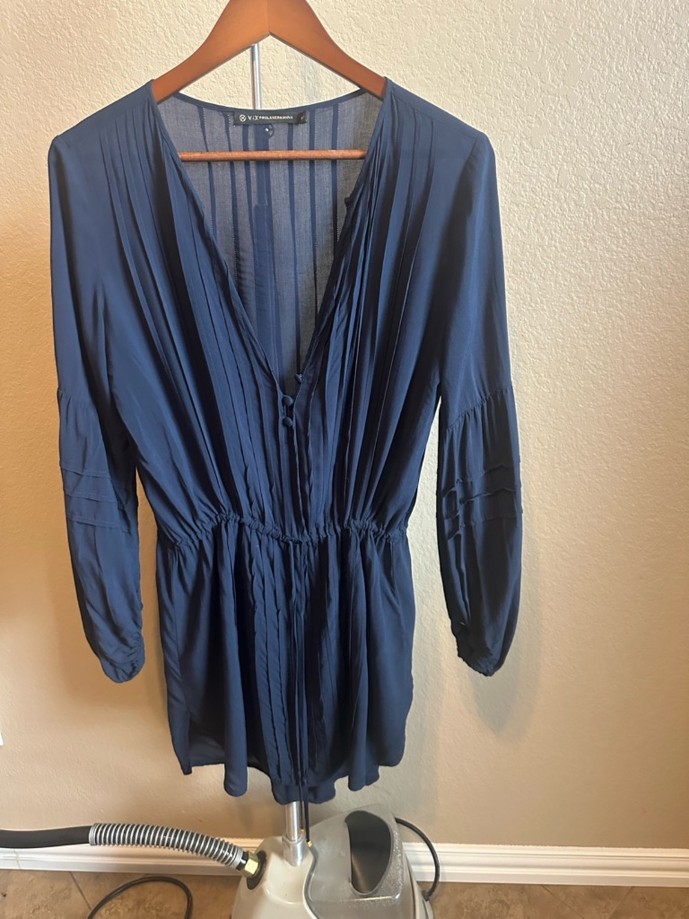 VIX Navy Sheer Swim Coverup Tunic